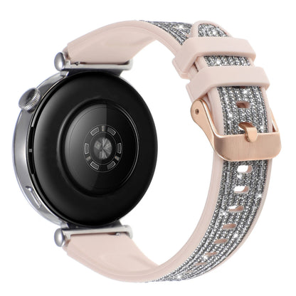 Cinturino in silicone glitterato da 18mm per Huawei Watch GT6/5/4, compatibile con 41mm, cinturino casual da donna, delicato sulla pelle, comodo e traspirante