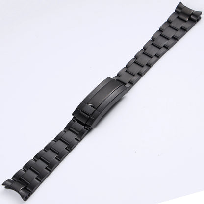 Bracelet de montre en acier inoxydable massif argenté et or rose de 20 mm et 21 mm pour Rolex Submariner Daytona, avec fermoir déployant en métal