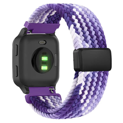 Bracelet magnétique tressé de 22mm pour Amazfit GTR 4 3 2 2e 3 Pro/GTR 47mm, Bracelet pour Amazfit BIP 6 5/Pace/Stratos 2S