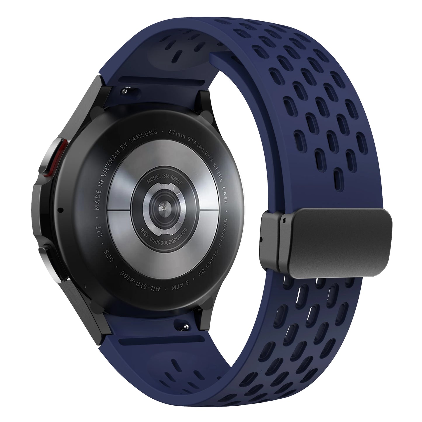 Bracelet en Silicone pour Samsung Galaxy Watch 7 6 5 4 40mm 44mm 5 Pro 45mm, bande à boucle magnétique 6 classique 43mm 47mm, sans espaces