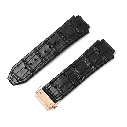 For Hublot BIGBANG Classic Fusion Leather Silicone Rubber Suede Watch Strap Dedicated Interface Lug System Band 26*19mm Bracelet