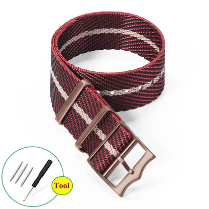 Bracelet de Montre Nato en Nylon - Boucle Argent ou Rose Gold