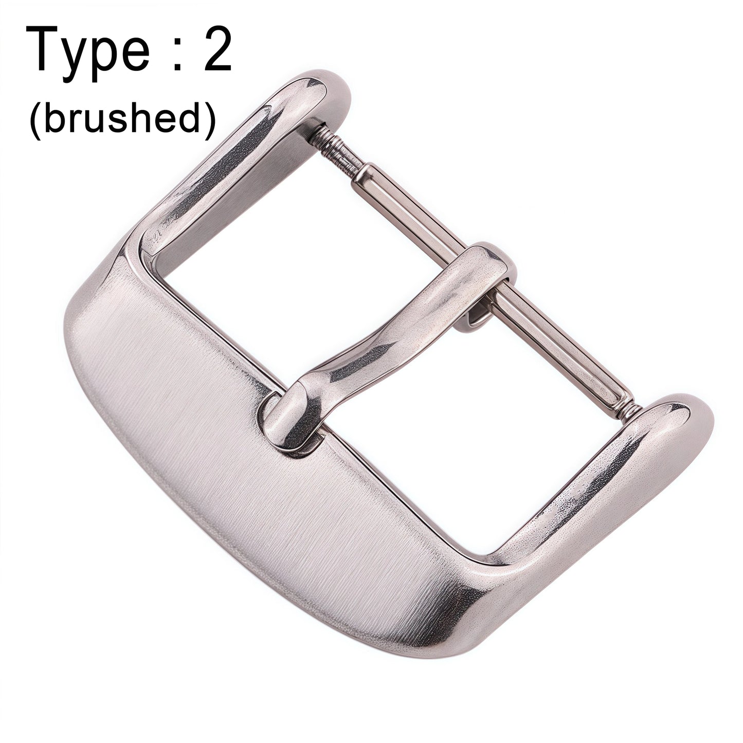 Stainless Steel Watch Buckle, Multiple Styles, 16 to 24mm, Silver Replacement Clasp for Men's Watch Straps
