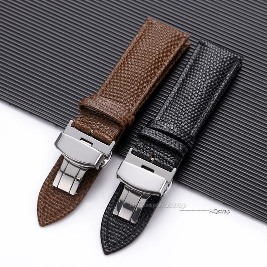 Cinturini per orologi in pelle di vitello, motivo lucertola, accessori per orologi 14 16 18 19 20 21 22mm, cinturino in pelle con chiusura a farfalla