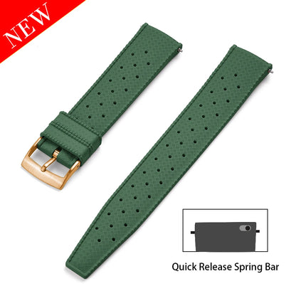 Premium FKM Rubber Watch Band Quick Release 18mm 20mm 22mm 24mm Rubber Watch Strap Smart Watch Bracelet