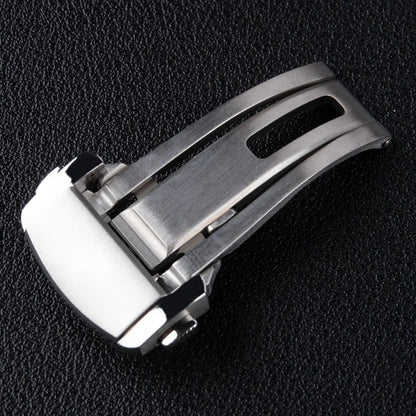 Fermoir réglable en acier inoxydable 316L de 18 mm pour bracelet Longines, boucle coulissante en cuir et caoutchouc pour Chronometer Conquest Yu