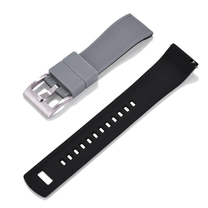 Nouveau bracelet de montre en Silicone Double couleurs personnalisé à dégagement rapide 20mm 22mm bracelet de montre doux Durable bracelets de montre de remplacement ceintures