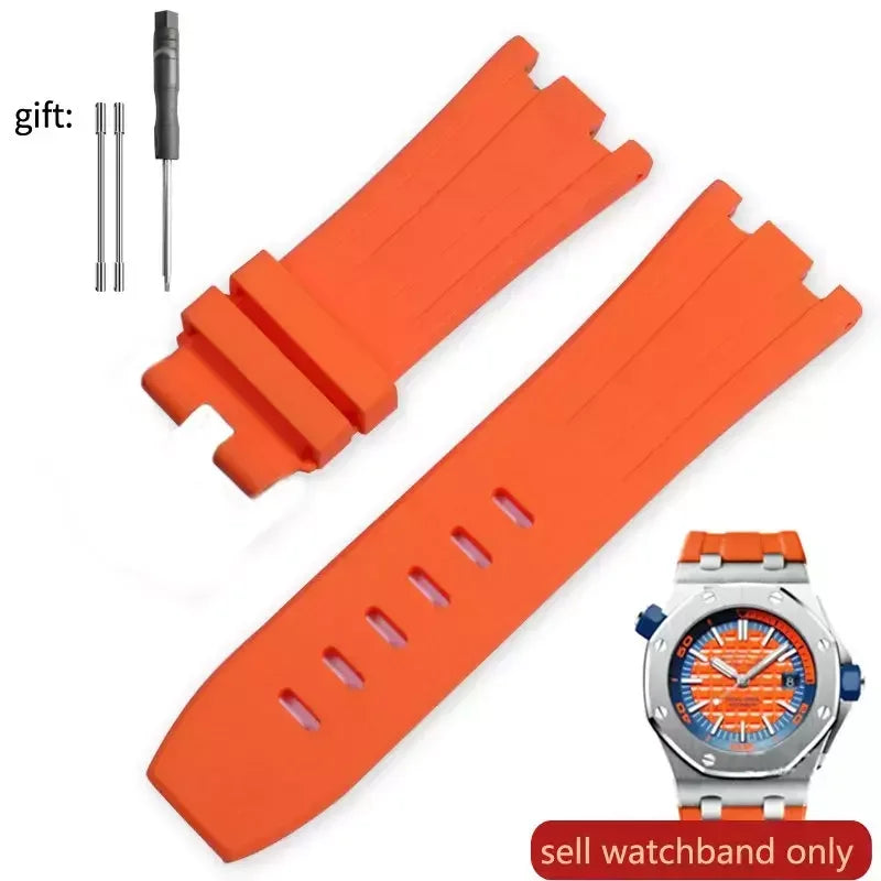 Pour AP Audemars et Piguet 15703 Royal Oak Offshore série étanche en caoutchouc Silicone bracelet de montre 28mm accessoires de montre hommes