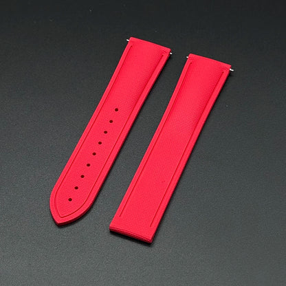 OZE Bracelet montre Caoutchouc Siliconé Premium - Motif Tissu - Boucle déployante