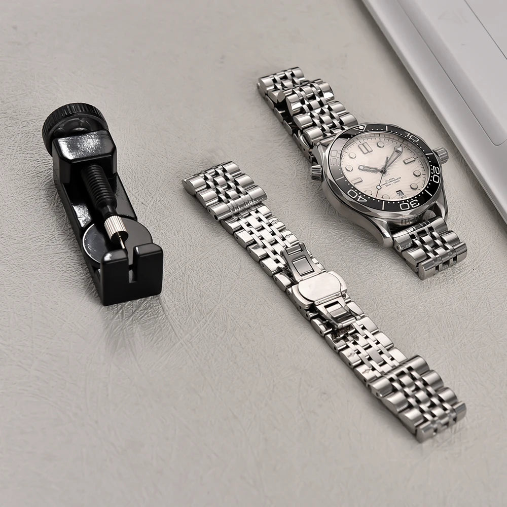 Cinturino per orologio ultra sottile in acciaio inossidabile, 20mm 22mm, in metallo lucidato, leggero, per uomini e donne, cinturini di ricambio per orologio da polso