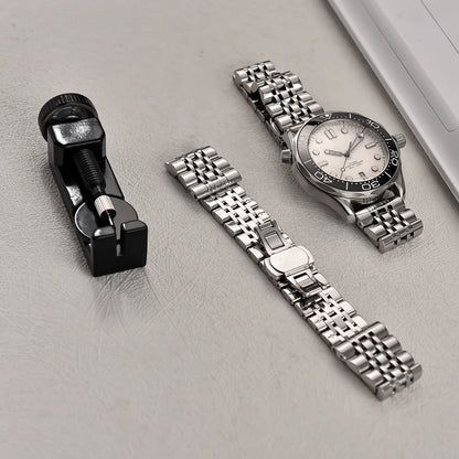 Cinturino per orologio ultra sottile in acciaio inossidabile, 20mm 22mm, in metallo lucidato, leggero, per uomini e donne, cinturini di ricambio per orologio da polso