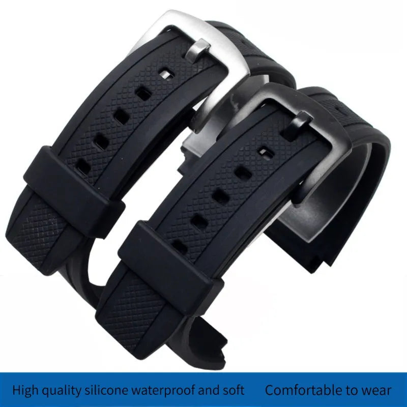 Bracelet de montre en caoutchouc de Silicone EF-552 pour CASIO Edifice EF552 EF-552D EF-552PB-1A2 Bracelet de montre Bracelet étanche Bracelet en résine pour hommes