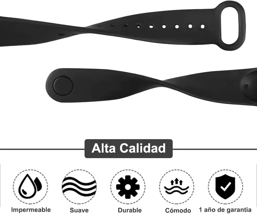 Official silicone strap for Xiaomi Mi Band 4 5 6 7, sports watch, Miband4 Miband7 Correa Mi band 3 4 5 6 7 bands