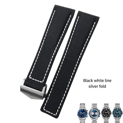 Bracelet de montre en toile de nylon de haute qualité, bracelet de montre, bracelet en cuir noir, adapté pour Tag Heuer, Aquaracer, Carrera, outils gratuits, 20mm, 22mm