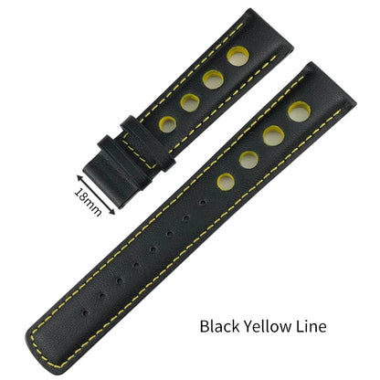 Bracelet de montre en cuir véritable pour hommes, 20mm, boucle papillon, pour Tissot T91 Racing Sports 1853 PRS516 T044