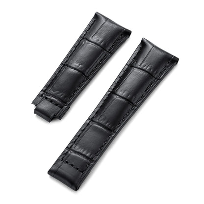 20mm Watch Straps for Rolex SUBMARINER Water Ghost DAYTONA GMT Genuine Cowhide Grain Calf Leather Men Women Watch Strap Accessories