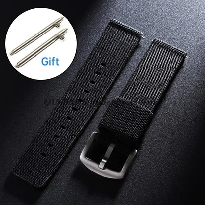 18mm 20mm 22mm 24mm Nylon Watch Strap, Woven Elastic Military Army Band, Quick Release Sport Bracelets, Soft Wrist Accessories
