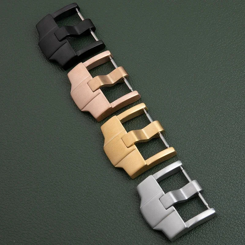 Bracelet de montre en acier inoxydable, 20mm 24mm, boucle à goupille, adapté au bracelet AP, en cuir et caoutchouc, accessoires