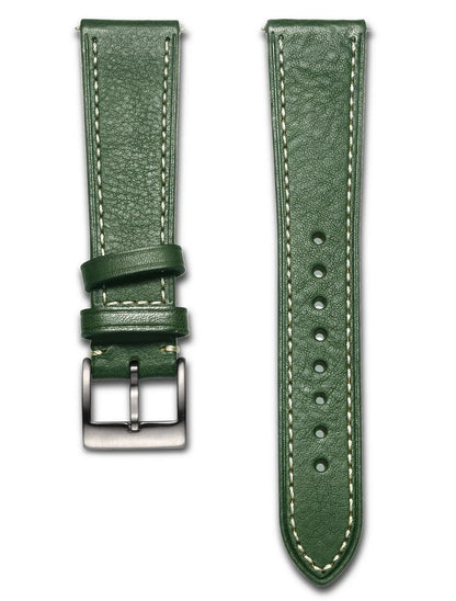 HEMSUT Italia, cinturino per orologio da uomo in vera pelle bovina, vintage, avvolgente, morbido, fatto a mano, in pelle, a sgancio rapido, 22mm, 18mm, 20mm