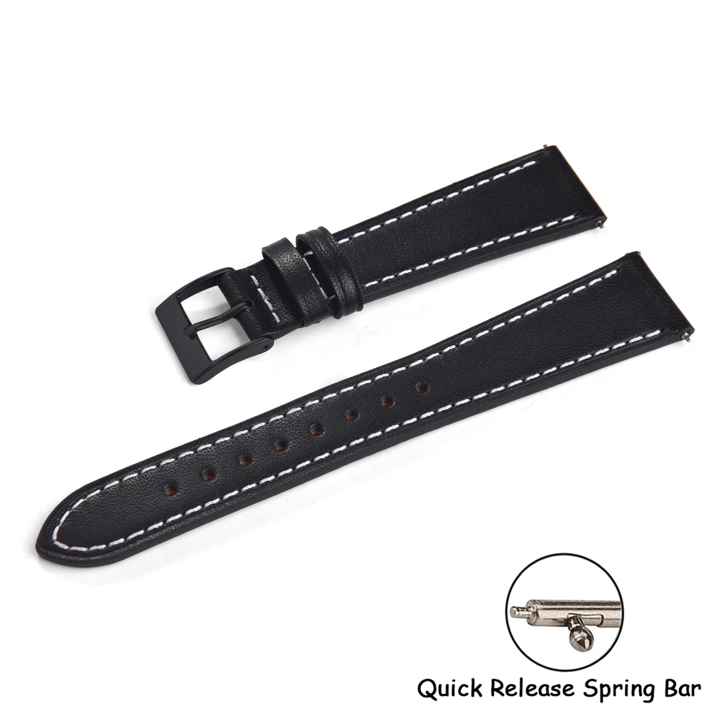Bracelet de montre universel en cuir à dégagement rapide, 18mm, 20mm, 22mm, rétro, pour femmes et hommes, accessoires pour Cartier Seiko Omega