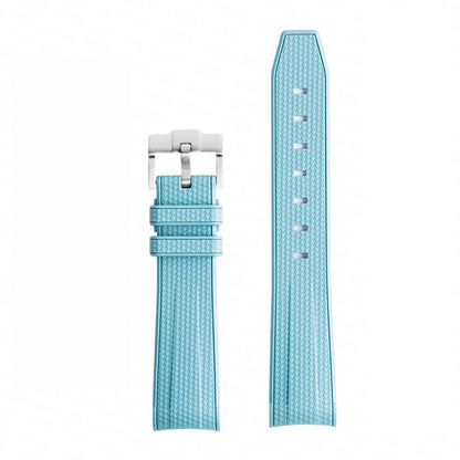 Bracelet de montre en caoutchouc et Silicone, 20mm, pour Omega X Swatch Joint MoonSwatch, pour Seamaster 300, pour hommes et femmes, extrémité incurvée