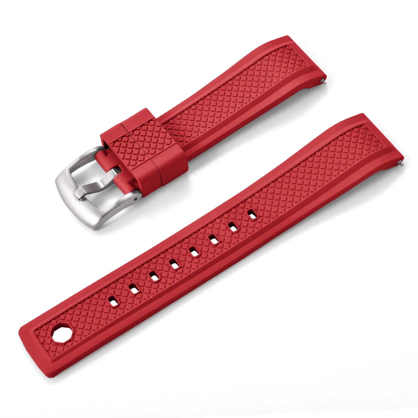 Cinturino professionale per orologio in gomma FKM, 20mm 22mm, cinturino subacqueo sportivo a sgancio rapido per smartwatch Omega Seiko IWC da uomo