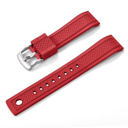 Cinturino professionale per orologio in gomma FKM, 20mm 22mm, cinturino subacqueo sportivo a sgancio rapido per smartwatch Omega Seiko IWC da uomo