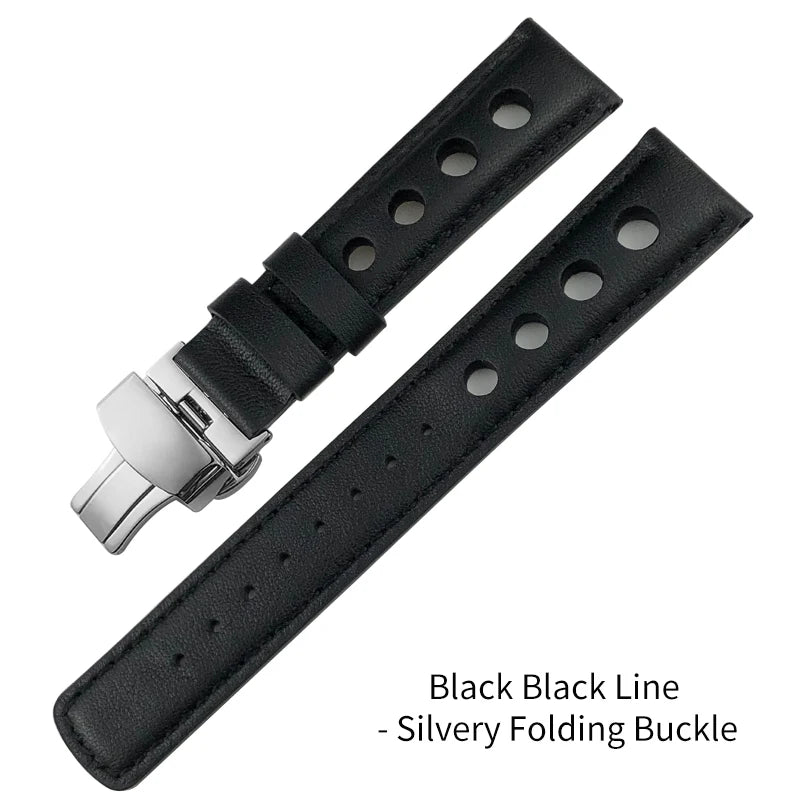 Bracelet de montre en cuir véritable pour hommes, 20mm, boucle papillon, pour Tissot T91 Racing Sports 1853 PRS516 T044