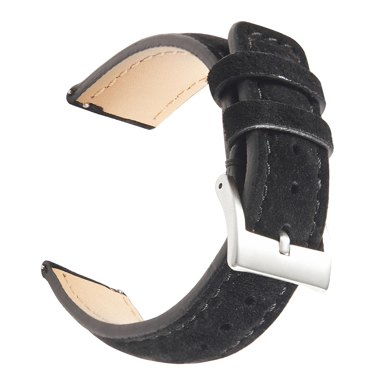 Cinturino per orologio in pelle scamosciata vintage, 18 mm, 19 mm, 20 mm, 22 mm, fatto a mano, grigio, marrone, cinturini di ricambio, accessori per orologi da uomo