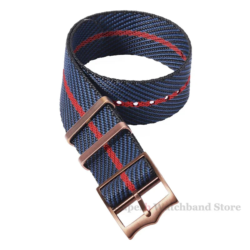 Bracelet en Nylon de qualité supérieure pour Bracelet de montre militaire en toile Tudor, 20mm 22mm, en tissu Seiko, pour Bracelet Rolex, boucle en Bronze