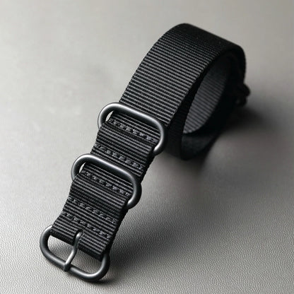 Nylon Watch Strap, 20MM 22MM 24MM, Wear-Resistant, Waterproof, Flexible, Black Green Retro G10 Pilot Watch Band