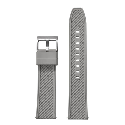 18mm 20mm 22mm 24mm haute qualité forme de balle FKM bracelet de montre en caoutchouc à dégagement rapide bracelet de plongée souple étanche pour HAISCH