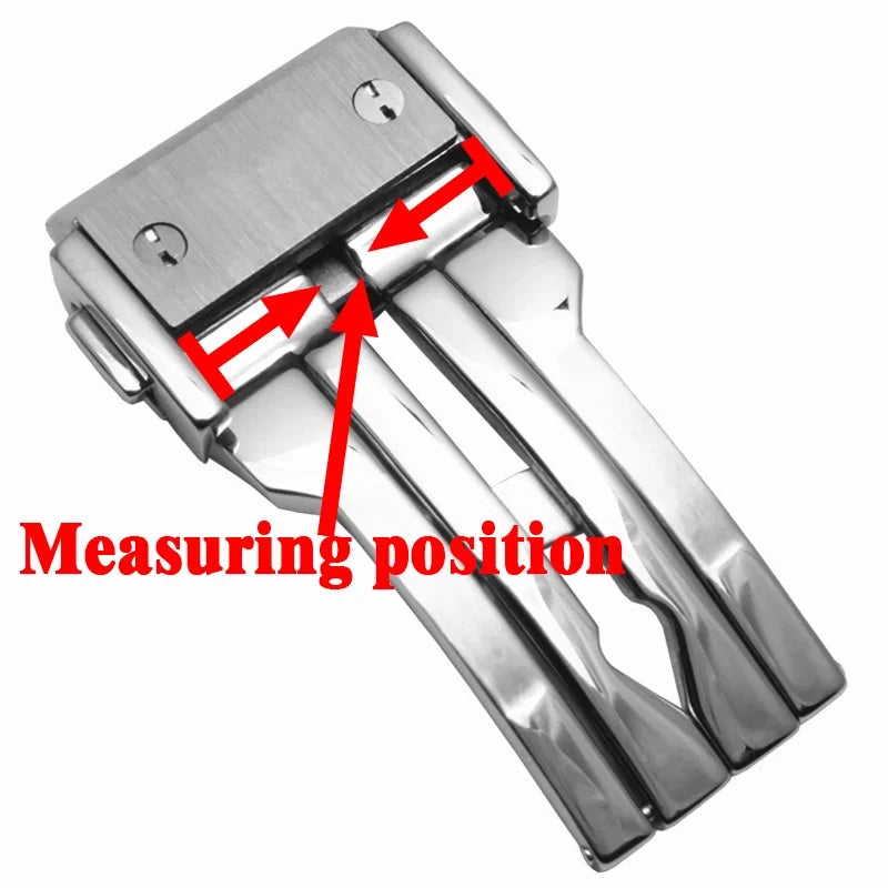 Watch strap with stainless steel buckle, 20mm 22mm 24mm, for HUBLOT fusion classic big bang king power series, folding clasp