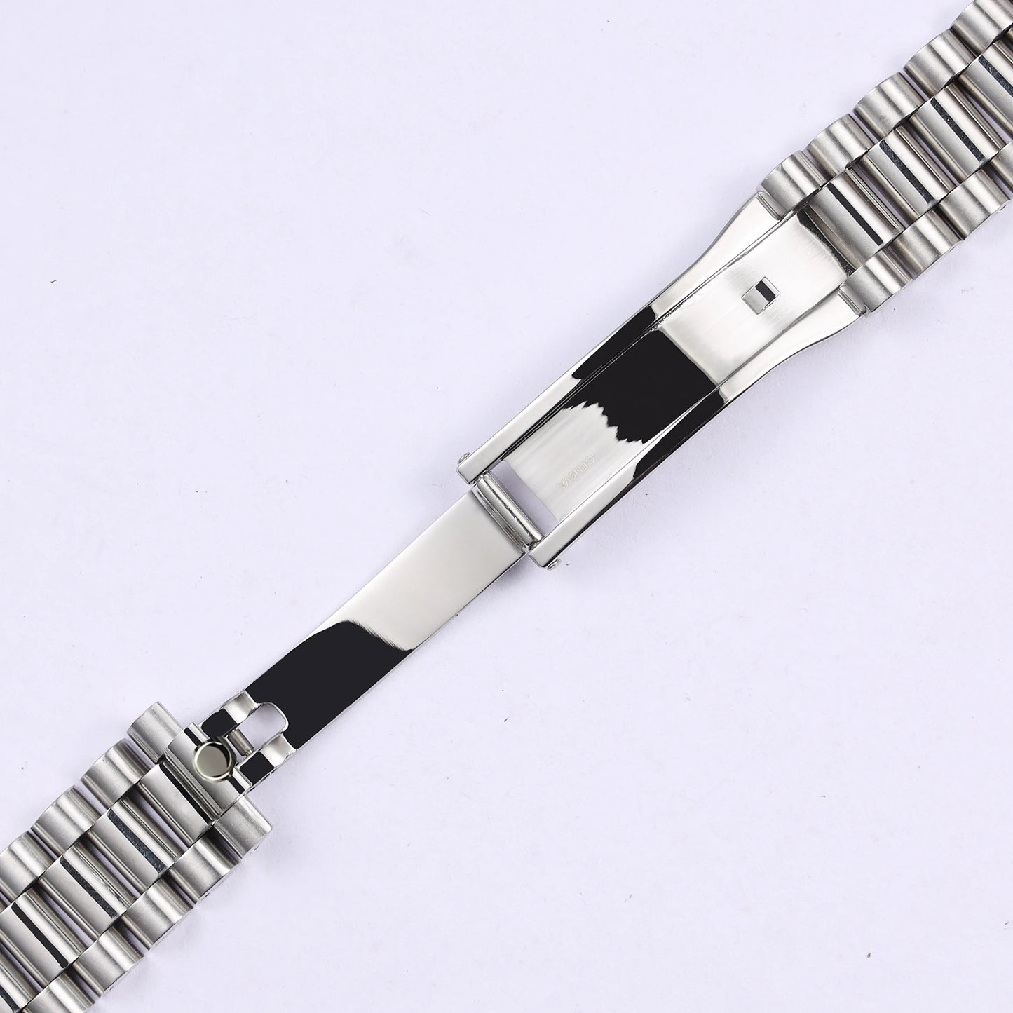 Cinturino per orologio in acciaio inossidabile massiccio argento e oro da 13, 17, 20 e 21 mm per Rolex Oyster Perpetual Date, bracciale metallico.
