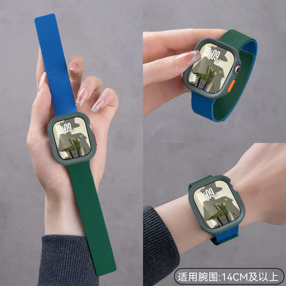 Magnetic Bracelet + Full Protection Case for Apple Watch Series 11 10 9 8 Ultra 2 SE3, Strap for Apple Watch 49 46 44 45 42 38 40mm