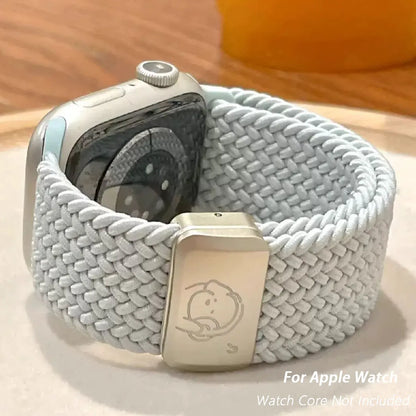 Bracelet magnétique en nylon pour Apple Watch, compatible avec les tailles 40mm, 44mm, 45mm, 46mm, 49mm, 41mm, 38mm, et les séries iWatch SE, 7, 6, 8, 9, 10, Ultra 2