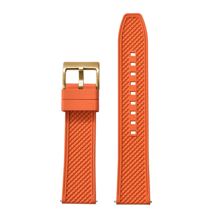 18mm 20mm 22mm 24mm haute qualité forme de balle FKM bracelet de montre en caoutchouc à dégagement rapide bracelet de plongée souple étanche pour HAISCH