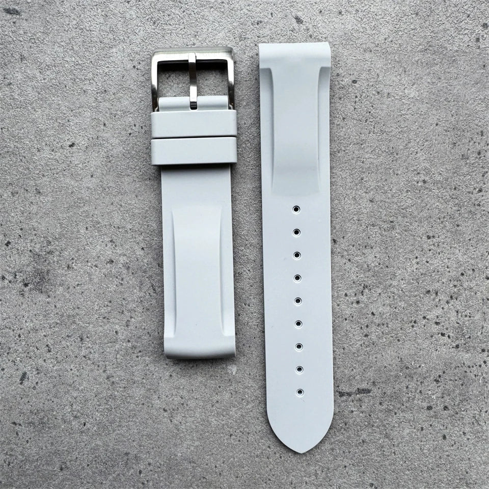 Warm Khaki Grey Black Silicone Watch Strap 20mm High Quality Silicone Watch Band for Monnswatch Omega X Swatch Bracelet