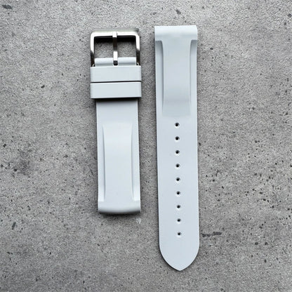 Warm Khaki Grey Black Silicone Watch Strap 20mm High Quality Silicone Watch Band for Monnswatch Omega X Swatch Bracelet