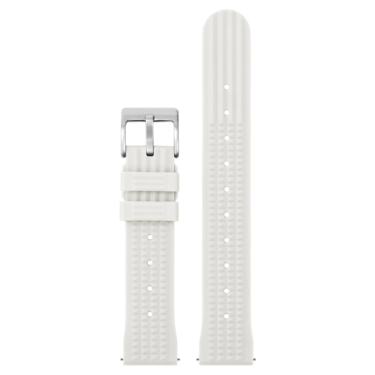 Bracelets universels en caoutchouc souple pour hommes, bracelet gaufré de qualité supérieure, étanche, pour montre de sport, 20mm 22mm