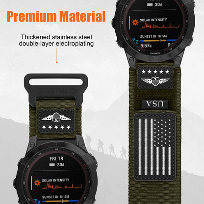 Cinturino a regolazione rapida, 20mm 22mm 26mm, per Garmin Fenix 8 7X 7 Pro Fenix 6X 6 5X 5Plus Tactix 7 Trail Loop, cinturino Fenix 8 fasce 47 51mm
