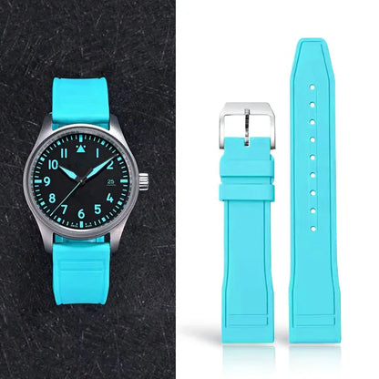 Bracelet de montre en caoutchouc pour IWC Pilot, petit Prince portugais, 20 21 22, accessoires de montre, bracelet à dégagement rapide pour hommes et femmes