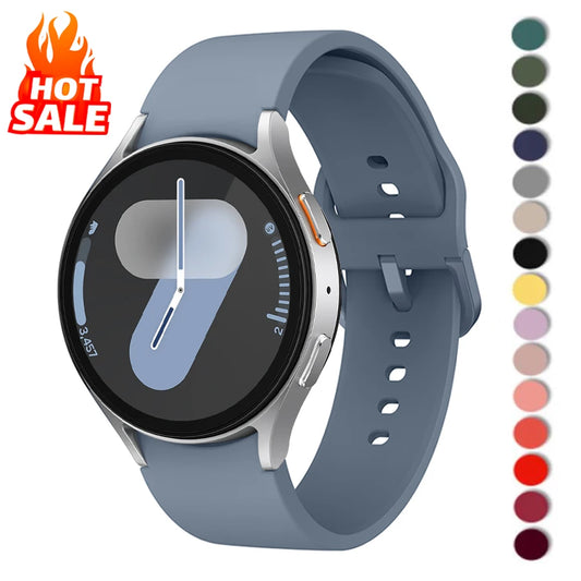 Silikonarmband für Samsung Galaxy Watch 7 6 5 4 44mm 40mm Pro 45mm Sport 20mm Uhrenarmband Galaxy Watch6 Classic 43mm 47mm