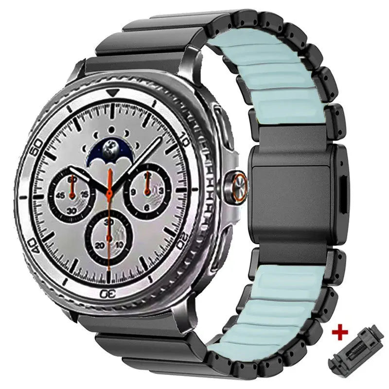 Metal Bracelet for Samsung Galaxy Watch 8 40mm 44mm 8 Classic 46mm, Magnetic Buckle Strap for Galaxy Watch 7 Ultra 2025 47mm
