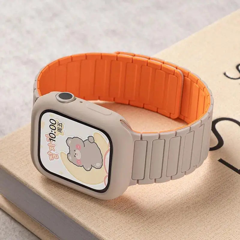 Magnetic loop + silicone case + adjustment tool for Honor Choice ROSSINI 2i smartwatch strap