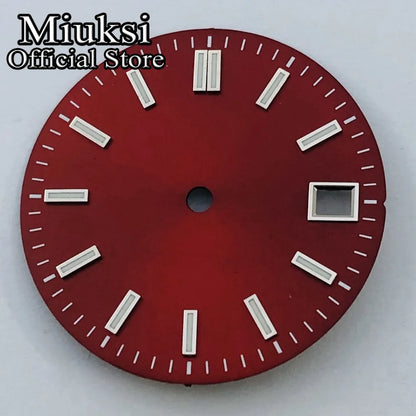 ATA UKSI-Cadran de Montre Lumineux, Noir, Rouge, Bleu, Rose, Jaune, Stérile, Adapté au Mouvement NH35, 29mm