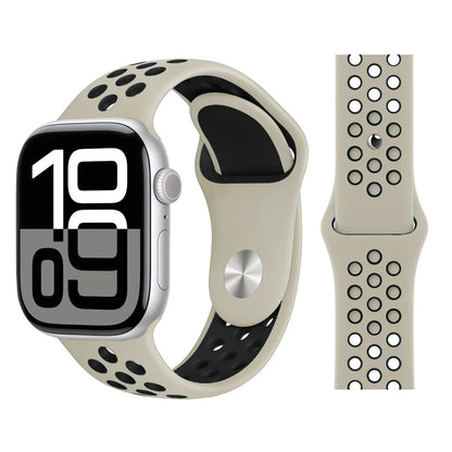 Bracelet en Silicone pour bracelets de montre Apple 46mm 44mm 45mm 40mm 41mm 42mm, Bracelet de Sport Correa iWatch série 11 10 9 SE 8 7 6 5