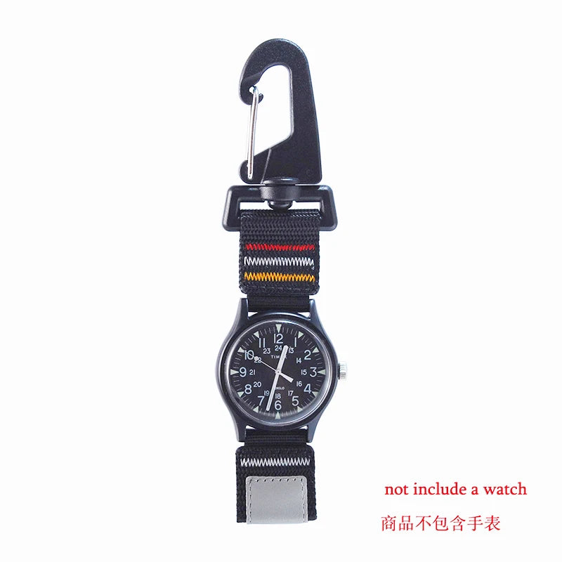 Mousqueton en Nylon à dégagement rapide, 20mm 22mm, porte-clé, boucle de Camp, crochet, Clip de sac, conversion de montre-bracelet à une montre à clip