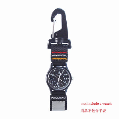 Mousqueton en Nylon à dégagement rapide, 20mm 22mm, porte-clé, boucle de Camp, crochet, Clip de sac, conversion de montre-bracelet à une montre à clip