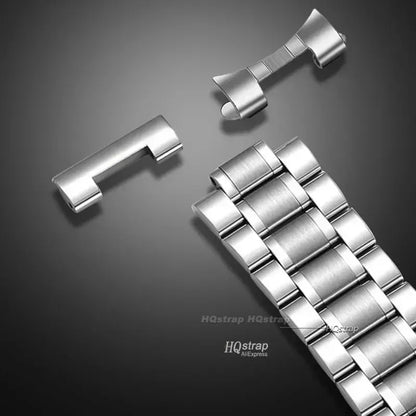 Bracciale per orologio in acciaio inossidabile con estremità curva 16mm 17mm 18mm 19mm 20mm 21mm 22mm 23mm 24mm Cinturino in acciaio Bracciale in metallo